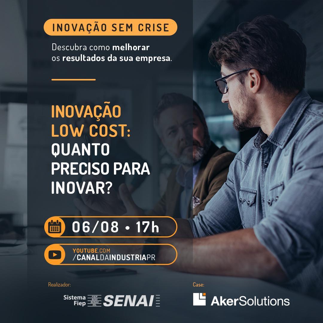 Imagem sobre Webinar do Senai traz sugestes para inovar com pouco investimento